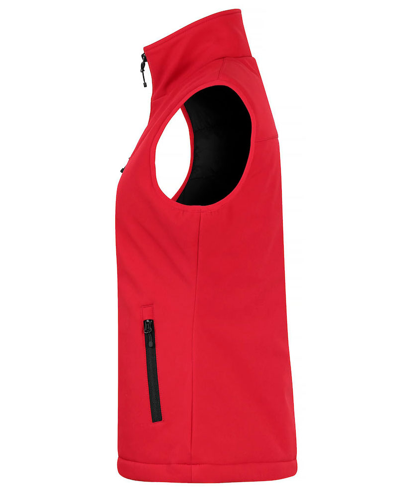 Clique lined women's softshell vest, Red, large image number 3