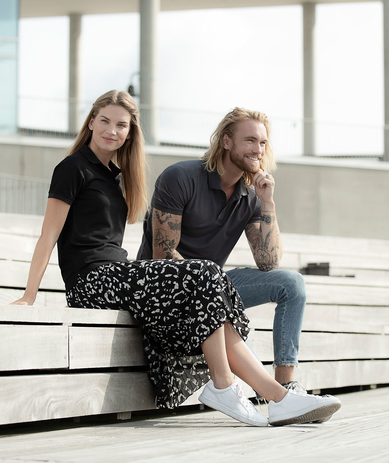 GEYSER funktionel polo T-shirt, Silver Grey, large image number 3