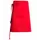 Kentaur apron with pockets, Red, Red, swatch