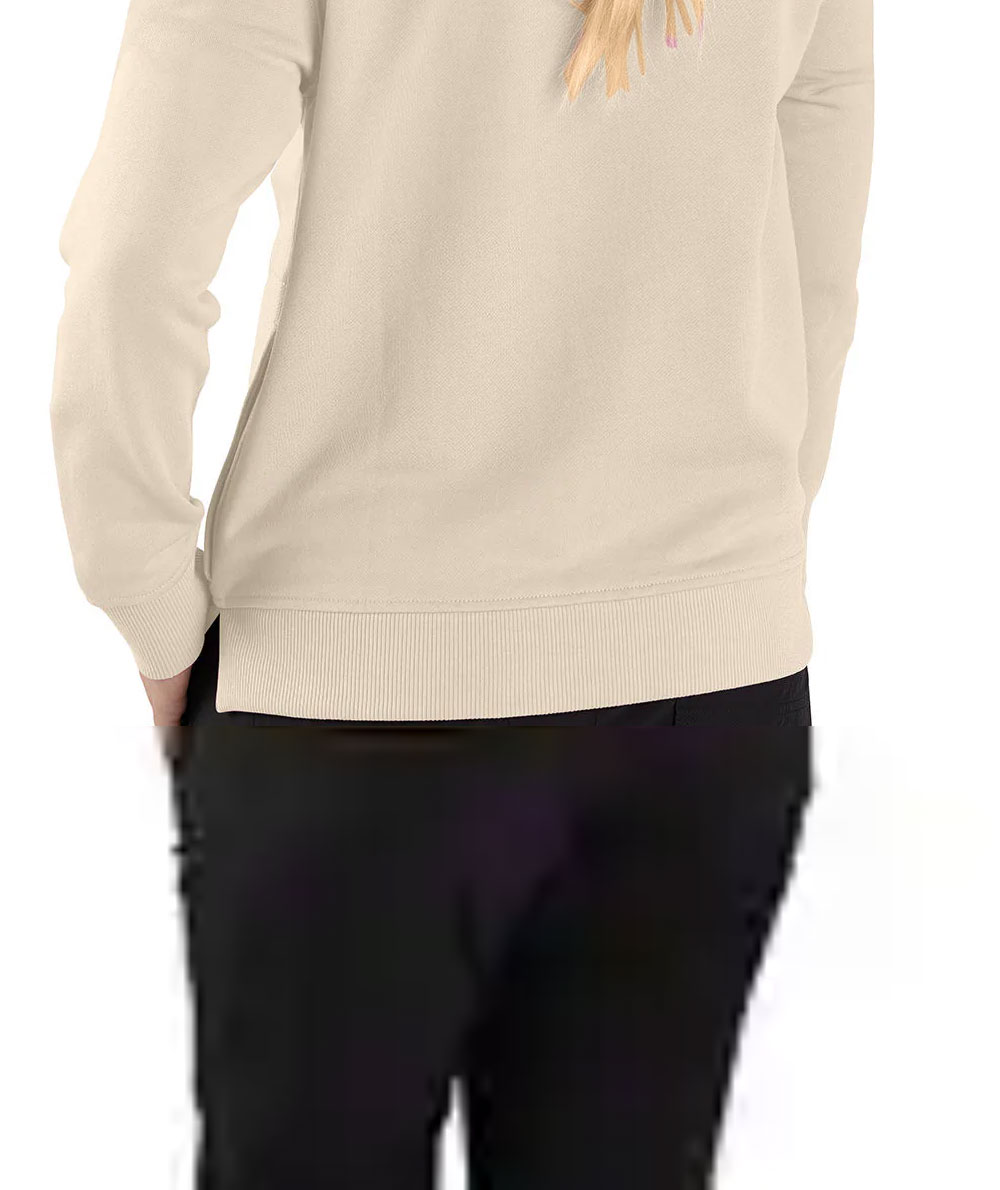 Carhartt Halfzip Damen Sweatshirt, Oat Milk, large image number 2