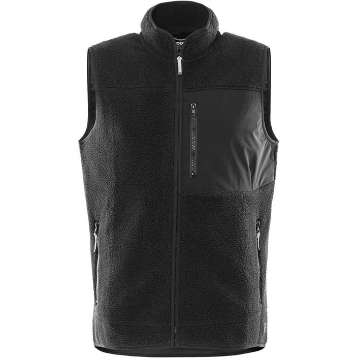 Fristads Argon fleeceväst, Svart, large image number 0