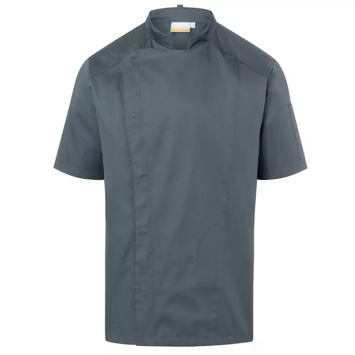 Karlowsky short-sleeved chefs jacket, Antracit Grey, large image number 0