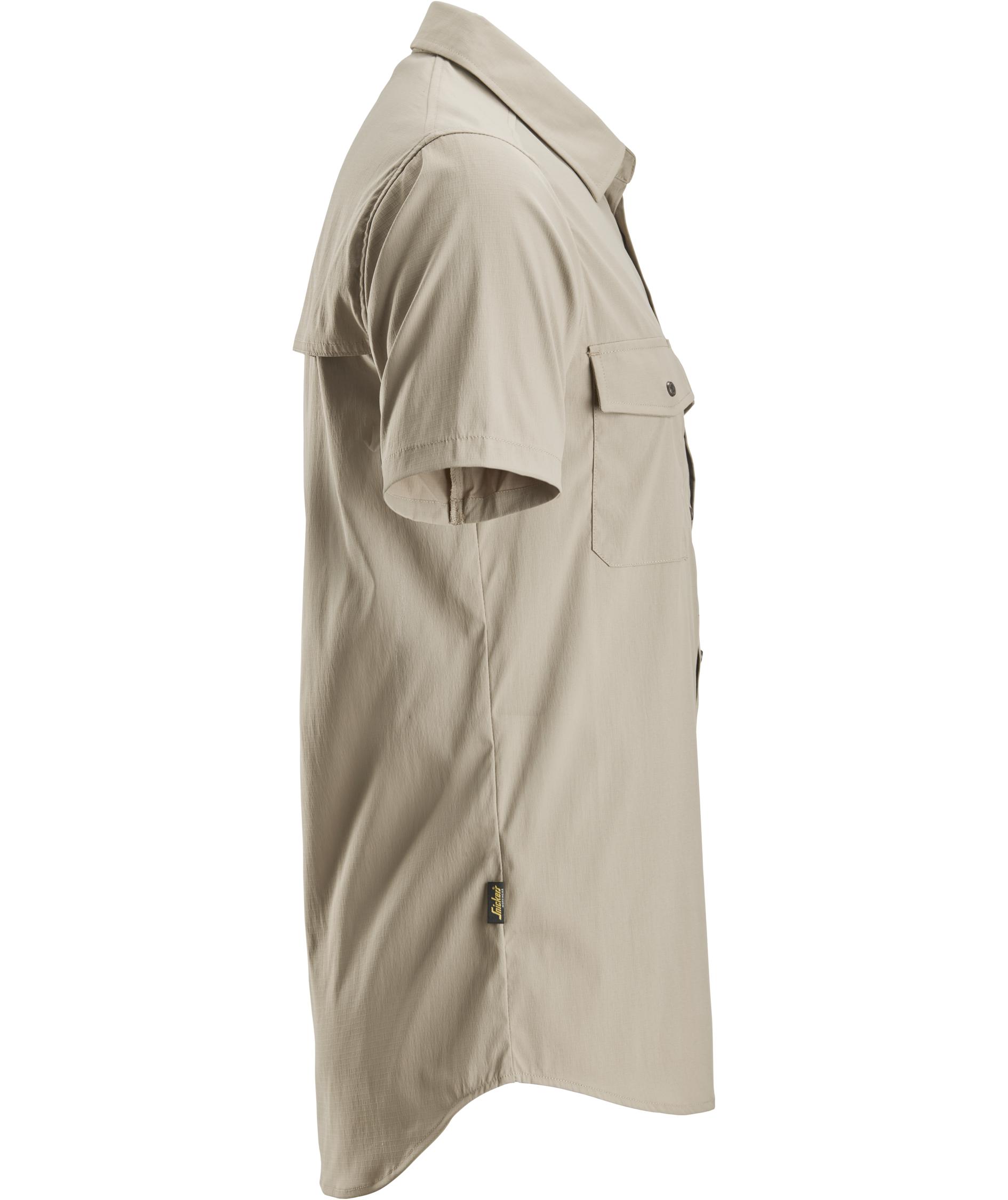 Snickers LiteWork kort&aelig;rmet skjorte 8520, Khaki, large image number 2