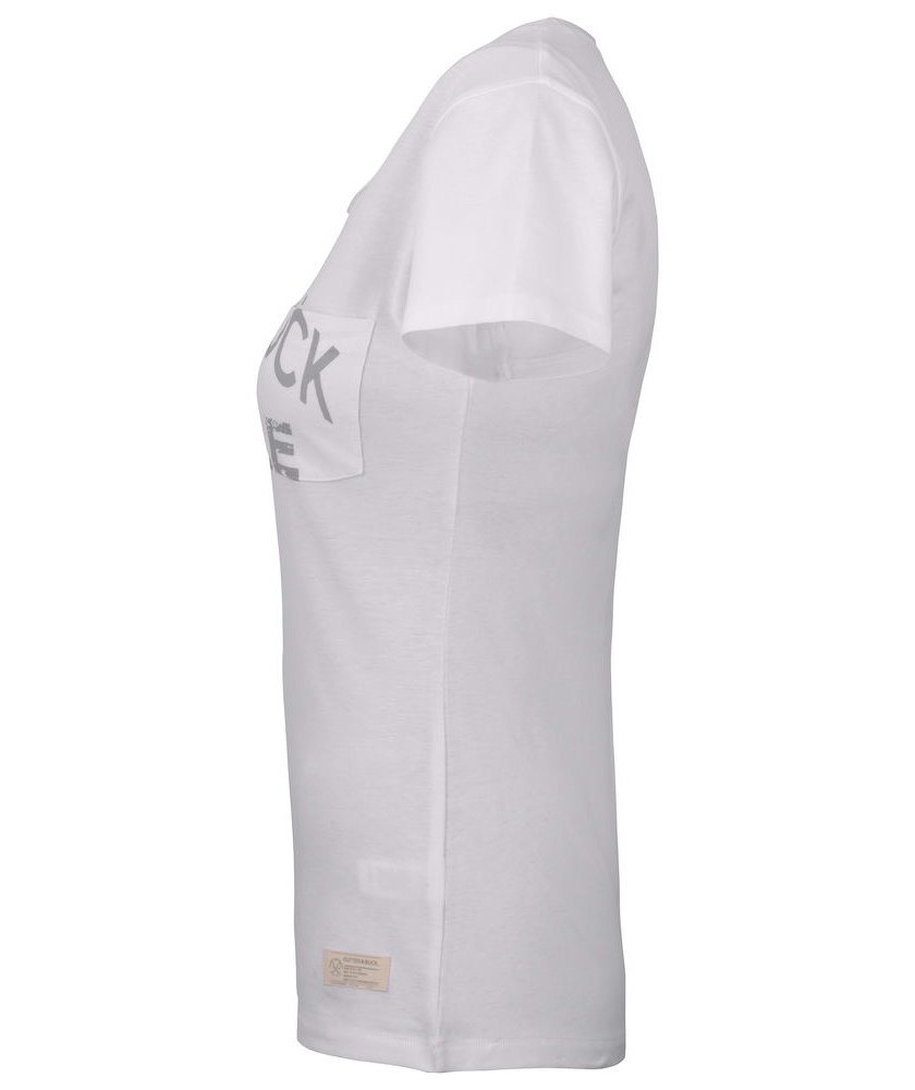 Cutter & Buck Pacific City dame T-shirt , White print, large image number 3