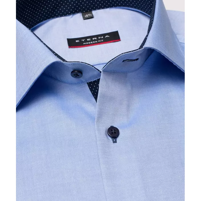 Eterna Fein Oxford Modern fit short-sleeved shirt, Blue, large image number 2