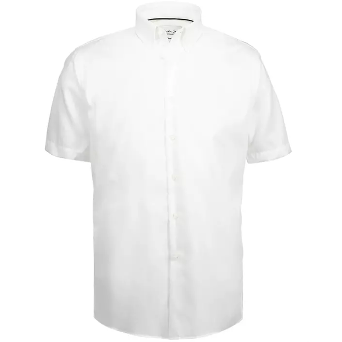 Seven Seas Oxford modern fit kortärmad skjorta, Vit, large image number 0