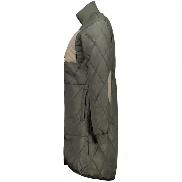 Westborn lang dame termojakke, Dusty Olive, large image number 3