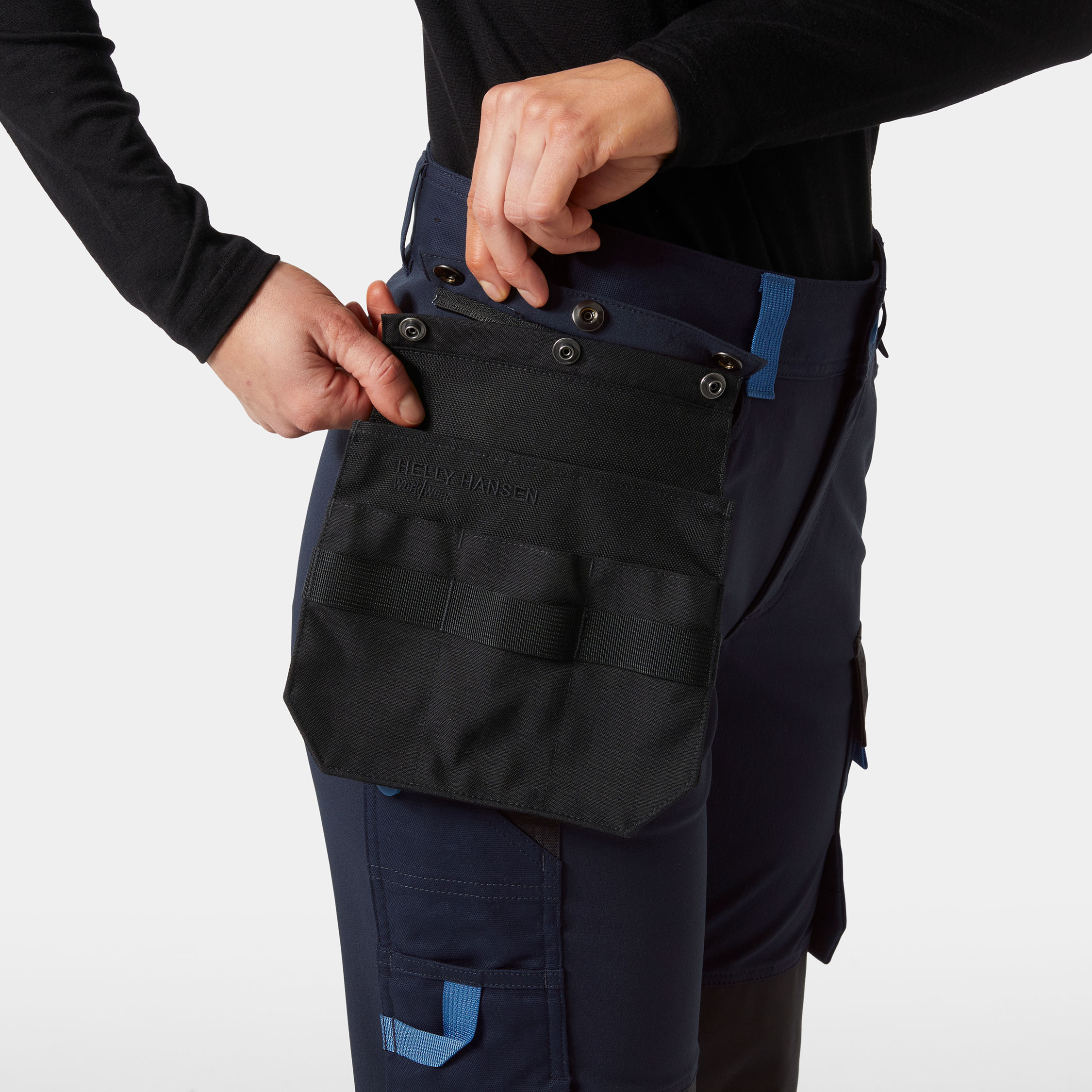 Helly Hansen Oxford 4X Connect&trade; arbetsbyxa full stretch dam, Navy/Ebony, large image number 4