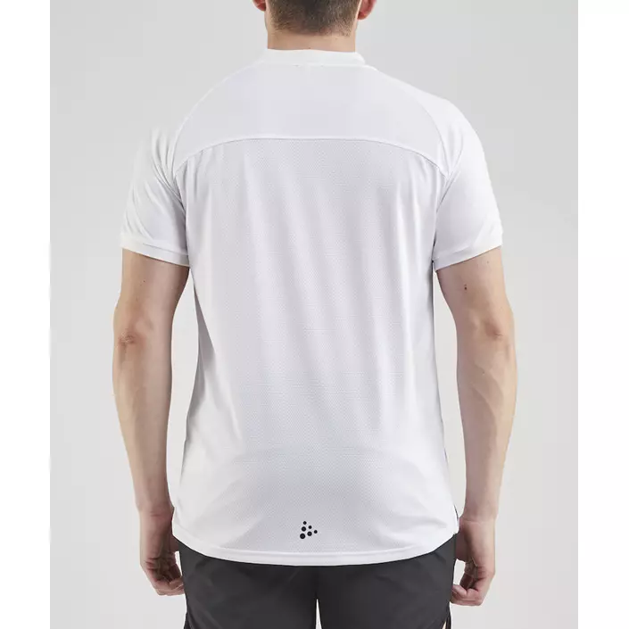 Craft Pro Control Impact polo T-shirt, White/black, large image number 2