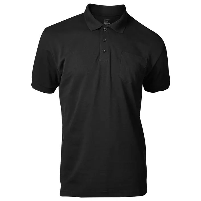 Mascot Crossover Orgon polo shirt, Black, large image number 0