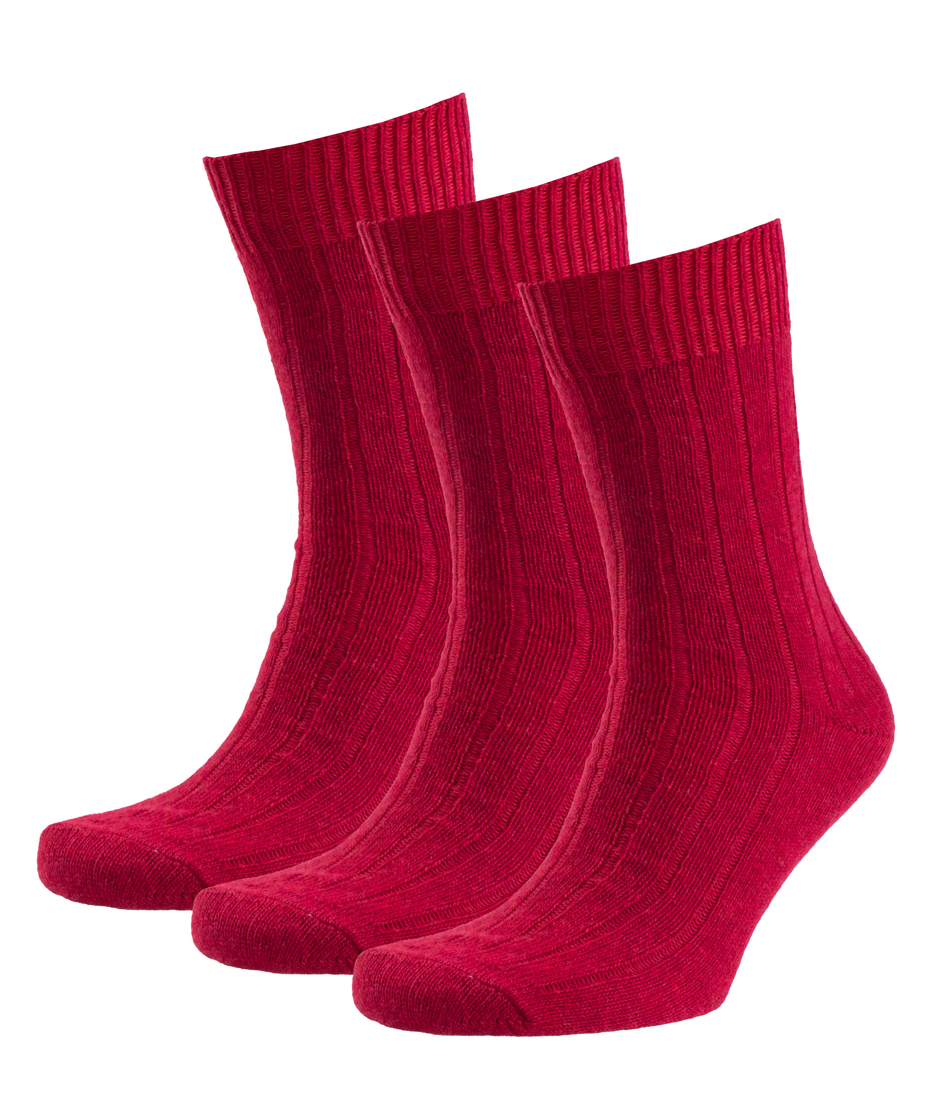 3-pack socks with merino wool, Scarlet Red, Scarlet Red, swatch