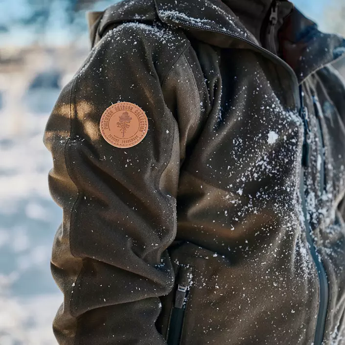 Pinewood Furudal Active jakke til børn, Mossgreen/ Dark Mossgreen, large image number 5