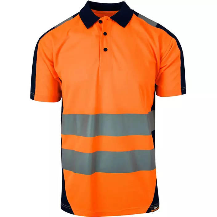YOU Borås Sichtbarkeit Poloshirt, Safety orange, large image number 0