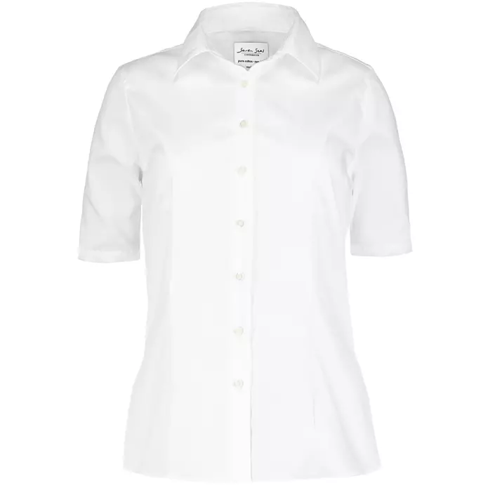 Seven Seas Fine Twill Kurzärmeliges Modern fit Damen Hemd, Weiß, large image number 0