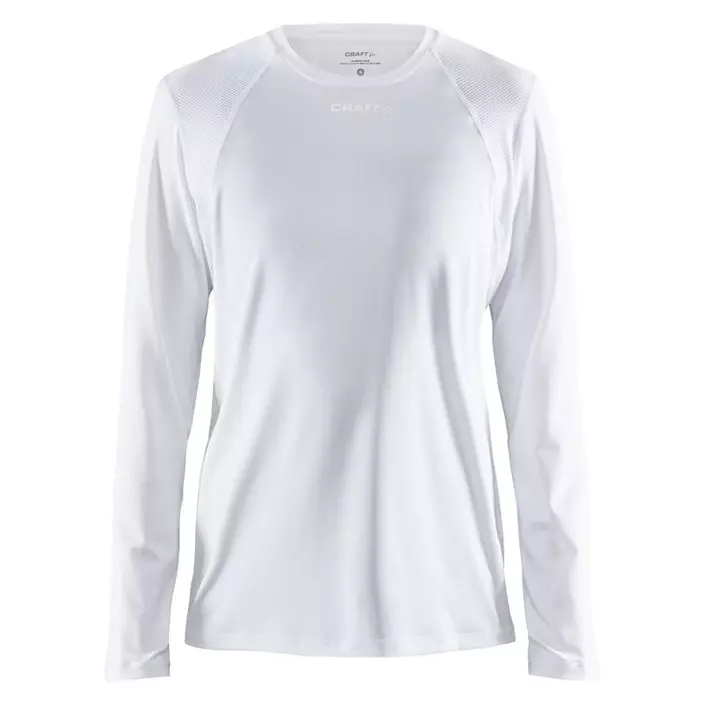 Craft Essence langermet dame T-skjorte, Hvit, large image number 0