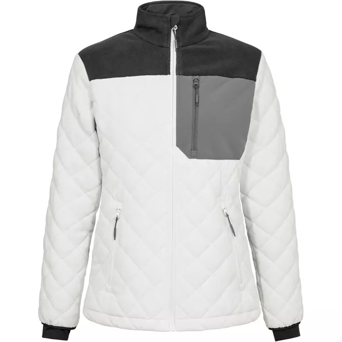 Engel Entire vatteret dame fleecejakke, Bone White/Anthracite Grey, large image number 0