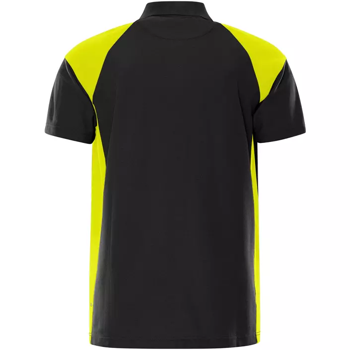 Fristads Heavy pikétröja 7047 GPM, Svart/Varselgul, large image number 1