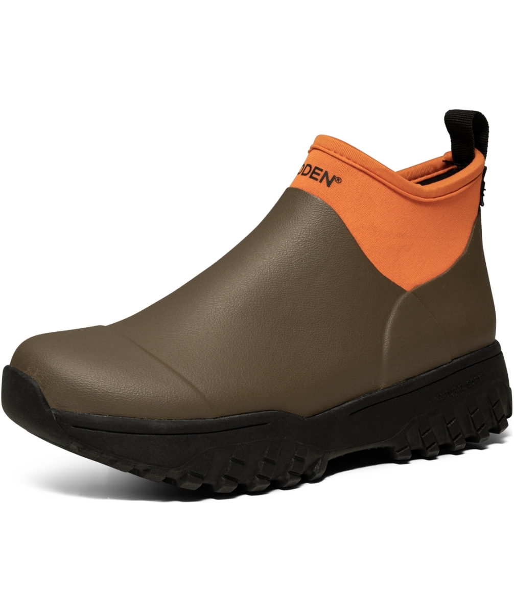 Woden Irene Damen Gummistiefel, Dark Olive/Tiger