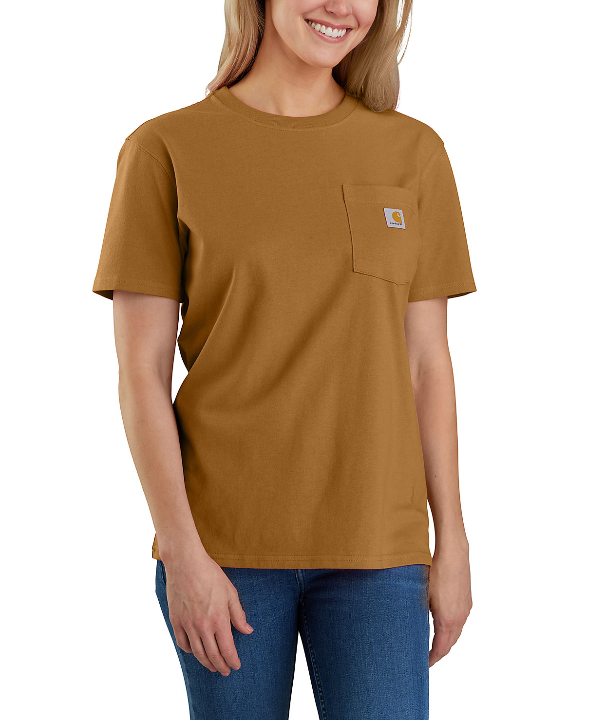 Carhartt Workwear dame T-shirt, Carhartt Brown, large image number 1