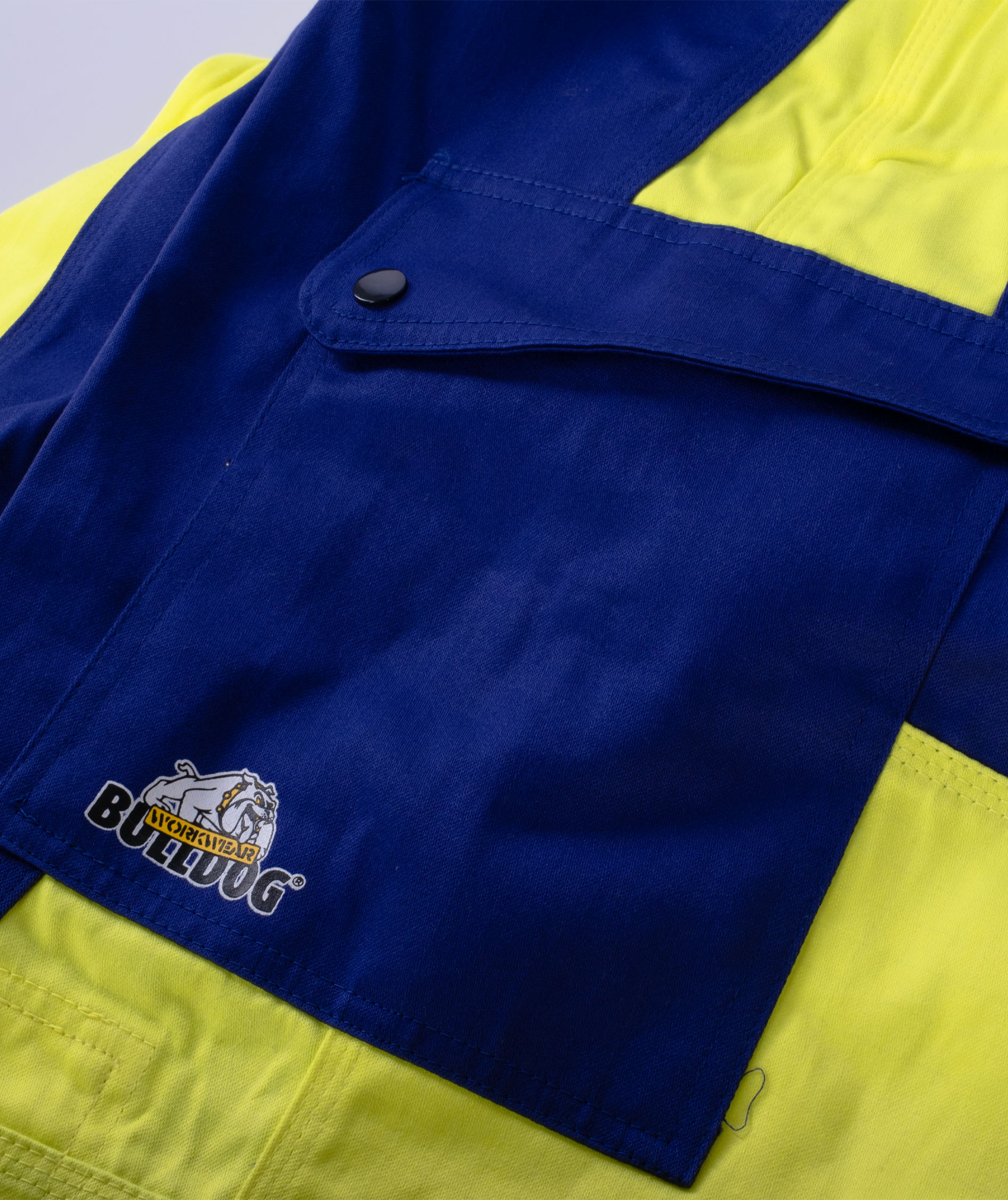 Bulldog Multinorm work trousers, Blue/Hi-vis yellow, large image number 2