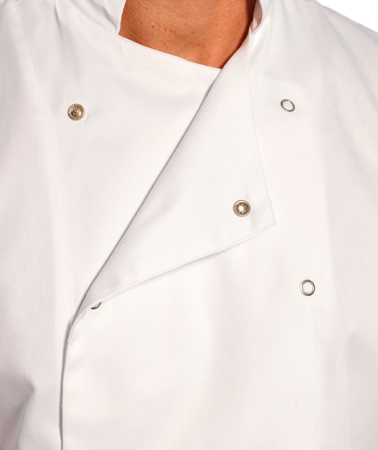 Portwest C733 short-sleeved chefs jacket, White, large image number 2