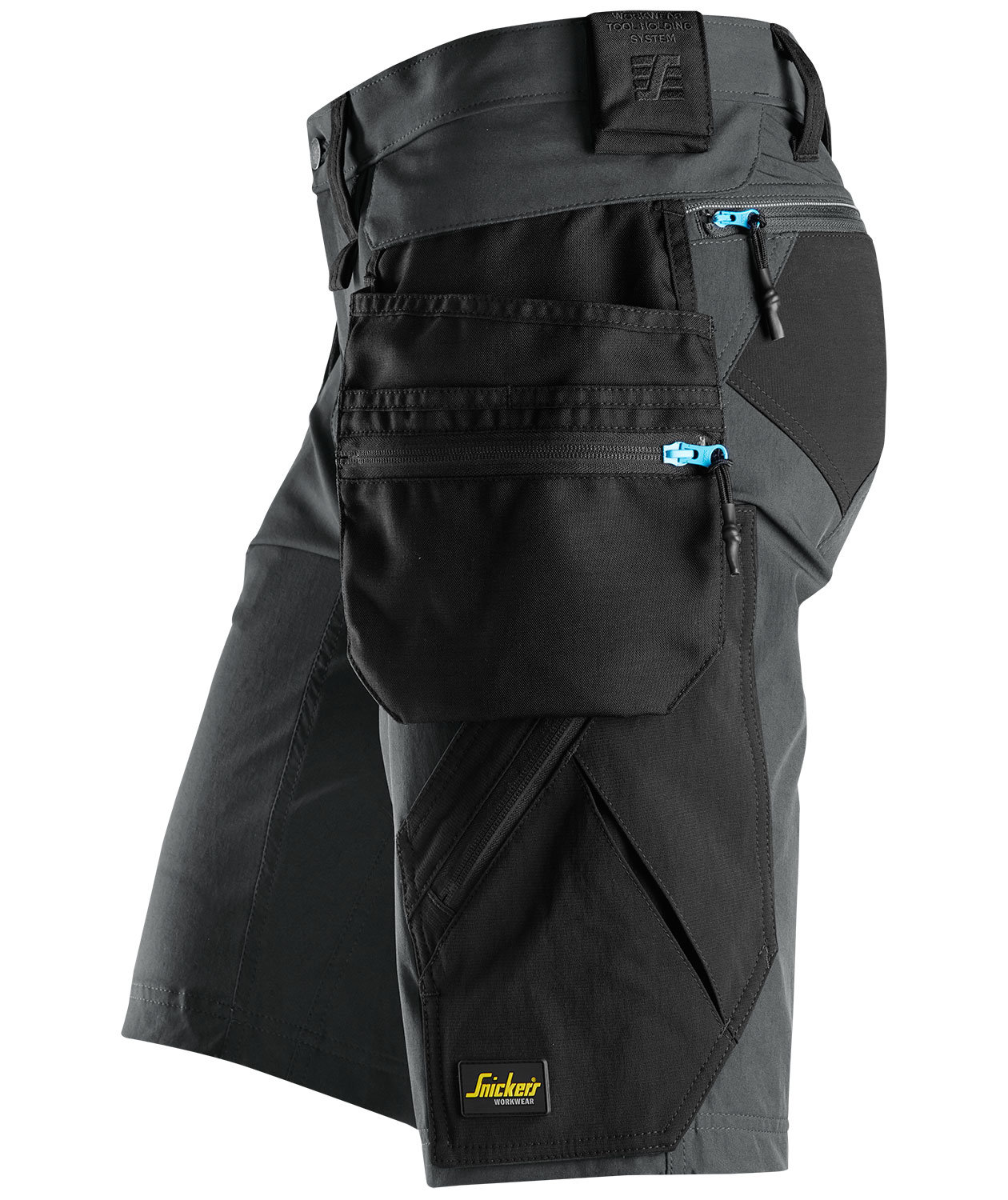 Snickers LiteWork craftsman trousers 6108 full stretch, Steel Grey/Black, large image number 2