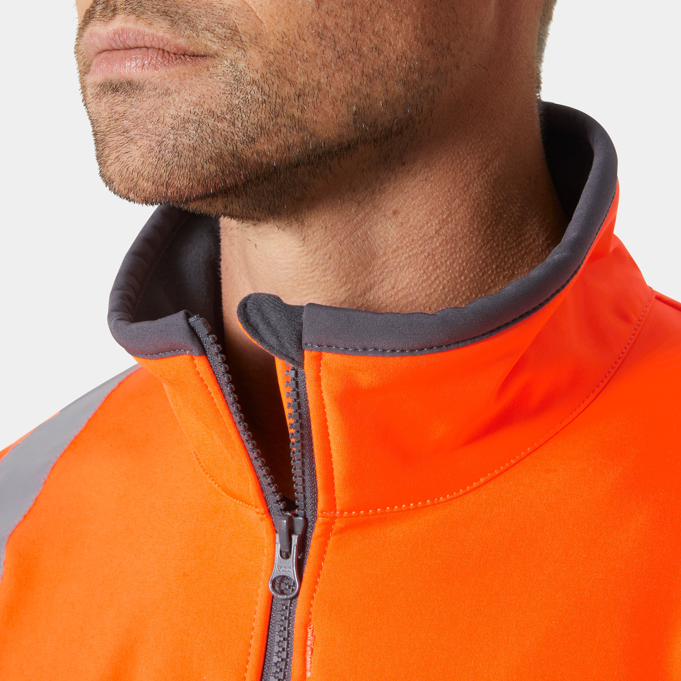 Helly Hansen UC-ME softshell jacket, Hi-vis Orange/Ebony, large image number 2
