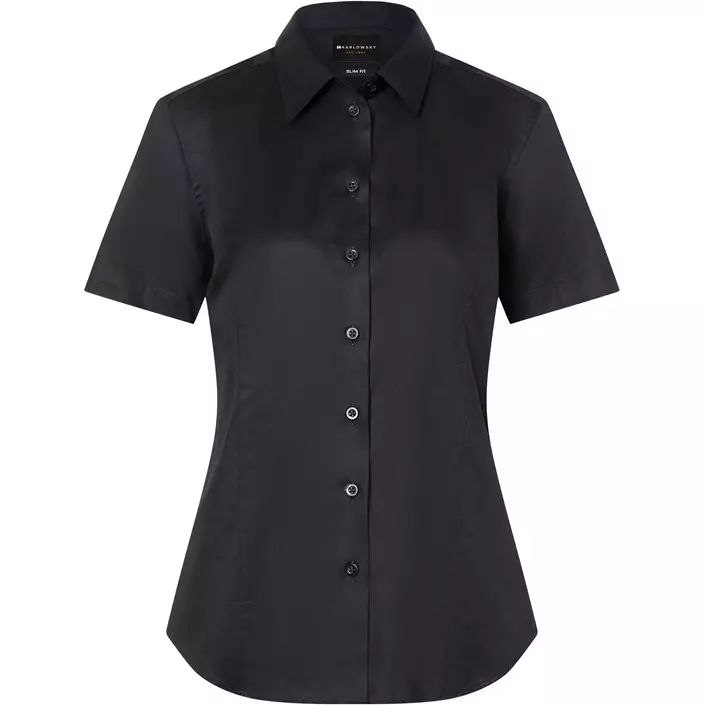 Karlowsky slim fit kortärmad skjorta dam, Black, large image number 0