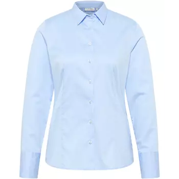 Eterna Satin Stretch dameskjorte - Modern Fit, Light blue