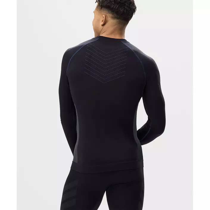 Snickers baselayer trøje 9491, Black/Grey, large image number 3