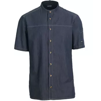 Kentaur modern fit short-sleeved chefs shirt/service shirt, Dark Ocean