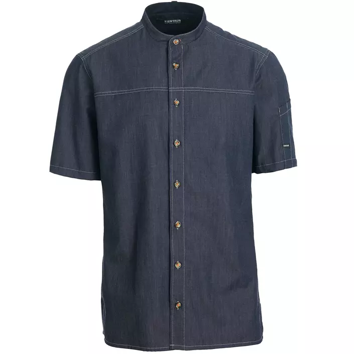 Kentaur modern fit kortermet kokkeskjorte/serviceskjorte, Dark Ocean, large image number 0