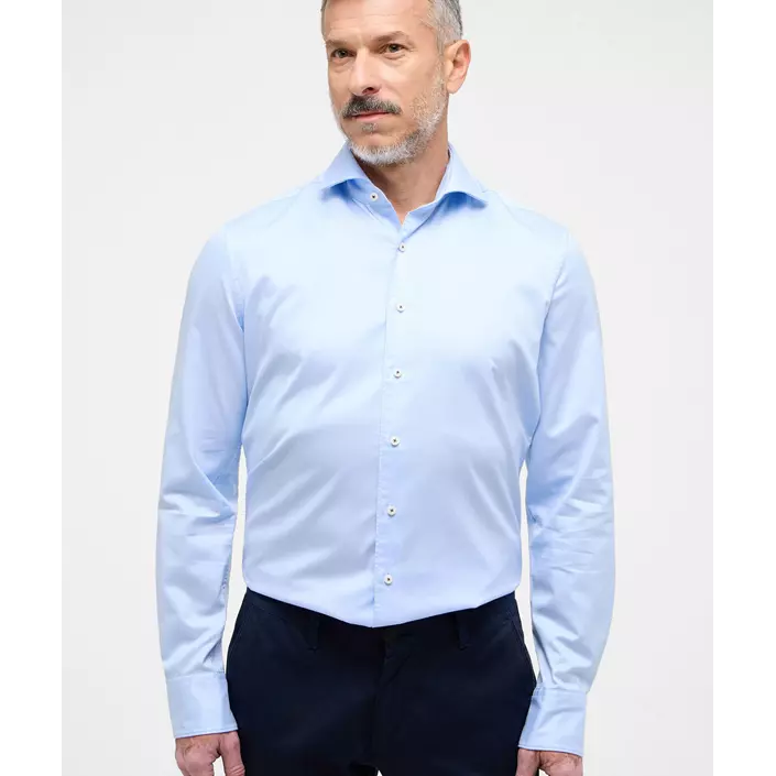 Eterna Soft Tailoring slim fit Hemd, Light blue, large image number 1