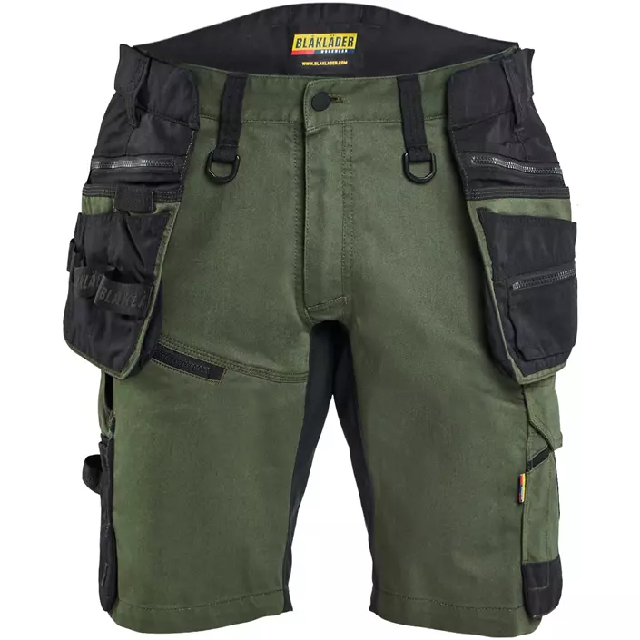 Blåkläder Striker hantverksshorts, Skog grön/svart, large image number 0
