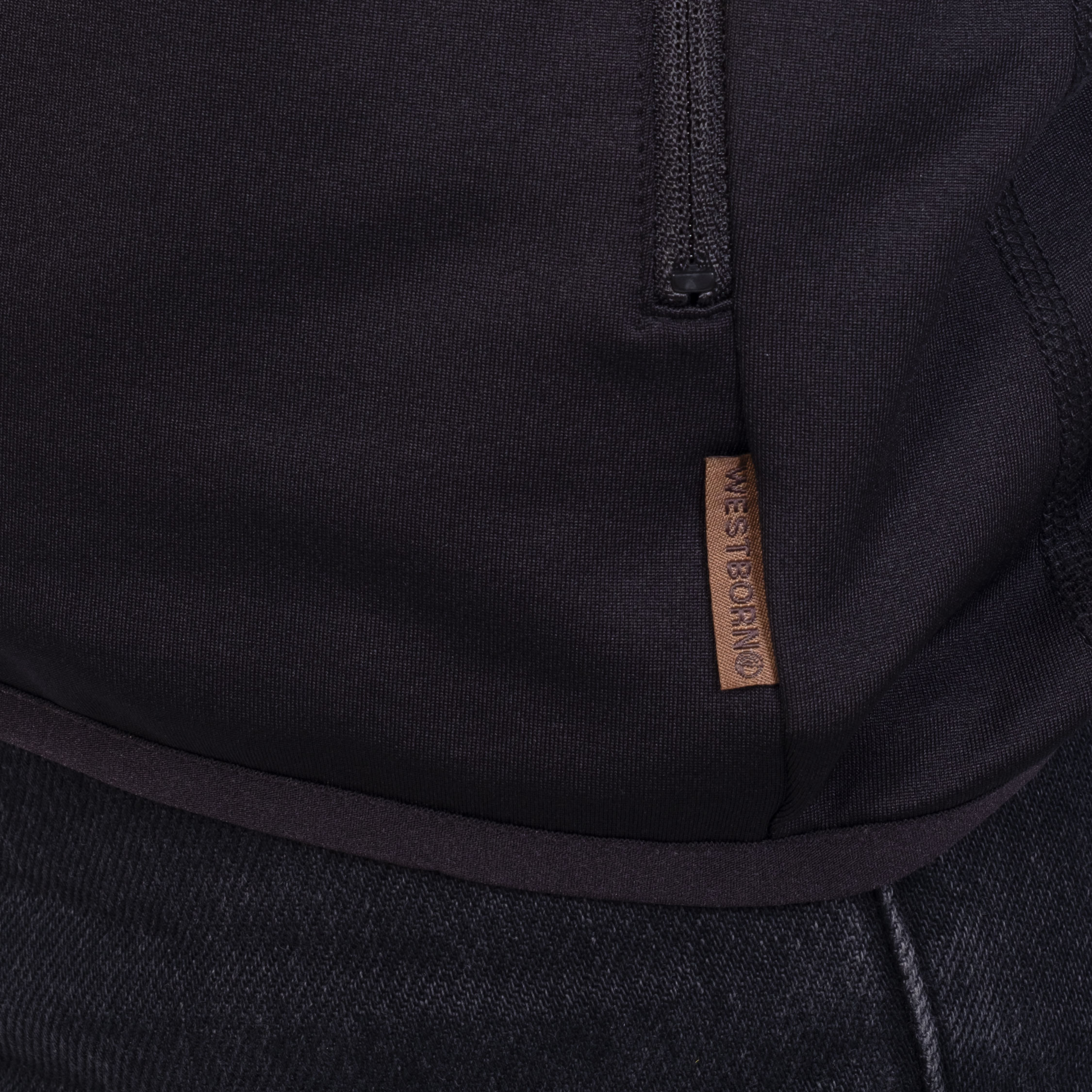 Westborn women's hoodie with zipper, Black, large image number 8