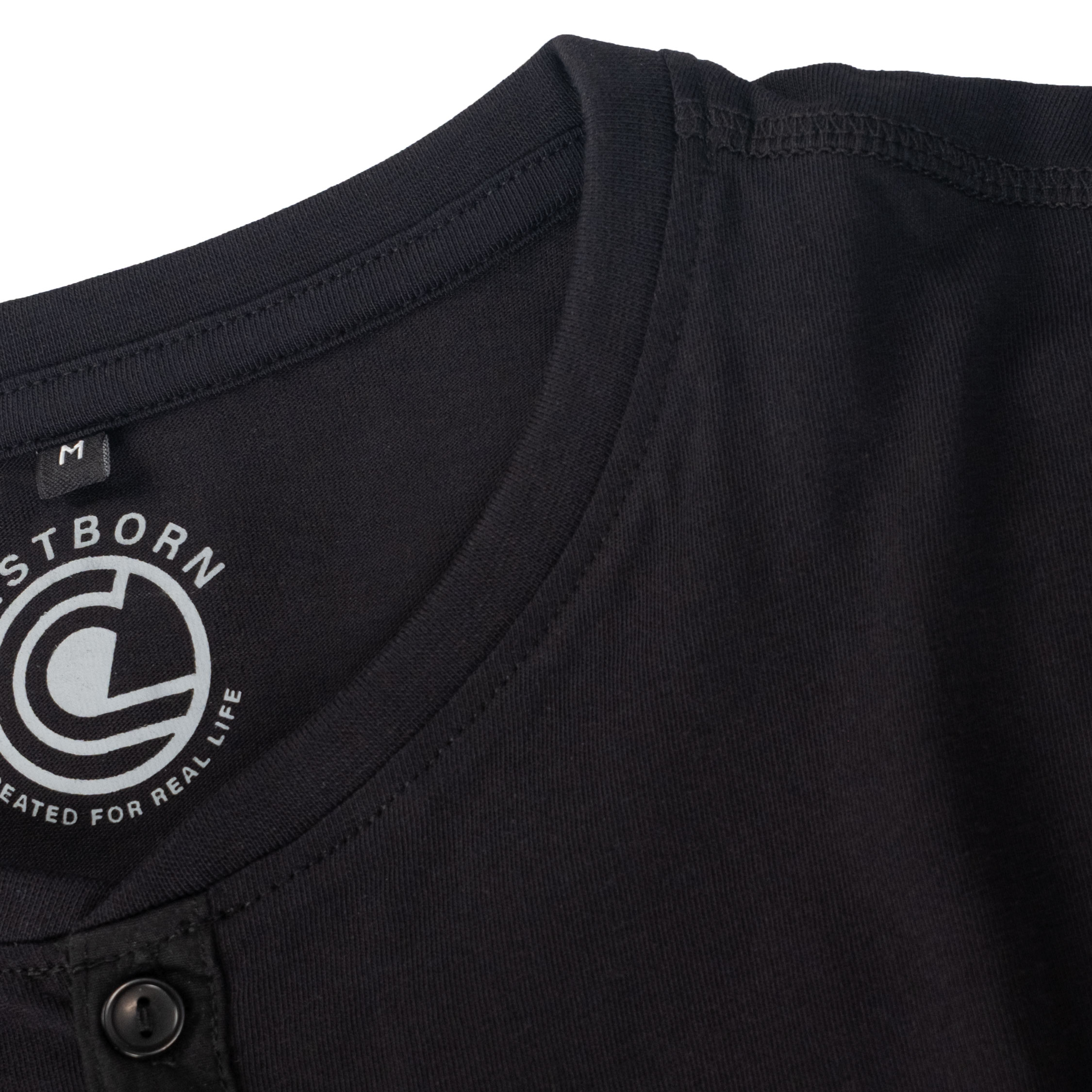 Westborn long-sleeved grandad T-shirt, Black, large image number 6