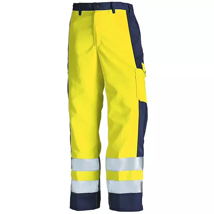 Blåkläder service trousers, Hi-Vis yellow/marine, large image number 0