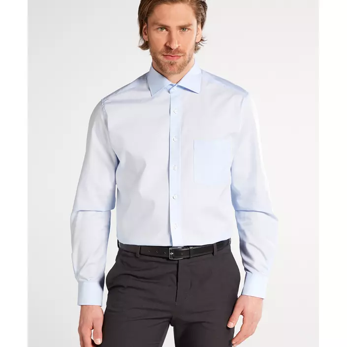 Eterna Uni Modern fit Poplin skjorta, Ljus Blå, large image number 1