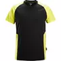Snickers T-Shirt 2550, Schwarz/Hi-Vis Gelb Snickers T-Shirt 2550, Schwarz/Hi-Vis Gelb
