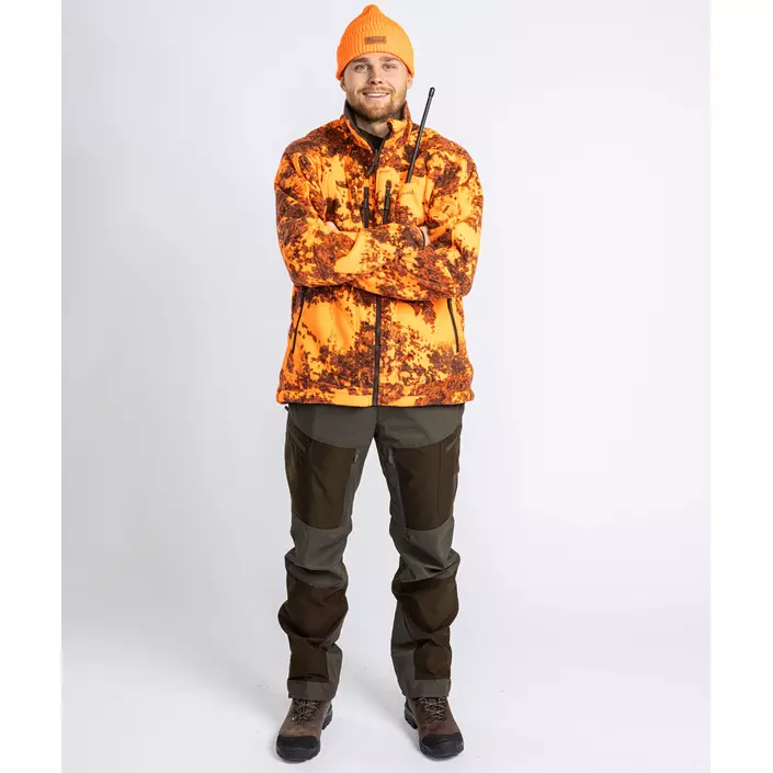 Pinewood Furudal Reversible Camou fleecejakke, Hunting Brown/Strata Blaze, large image number 5