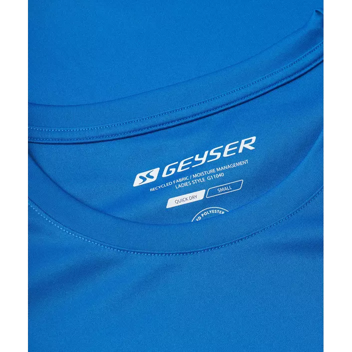 GEYSER Essential interlock dame T-shirt, Azurblå, large image number 3