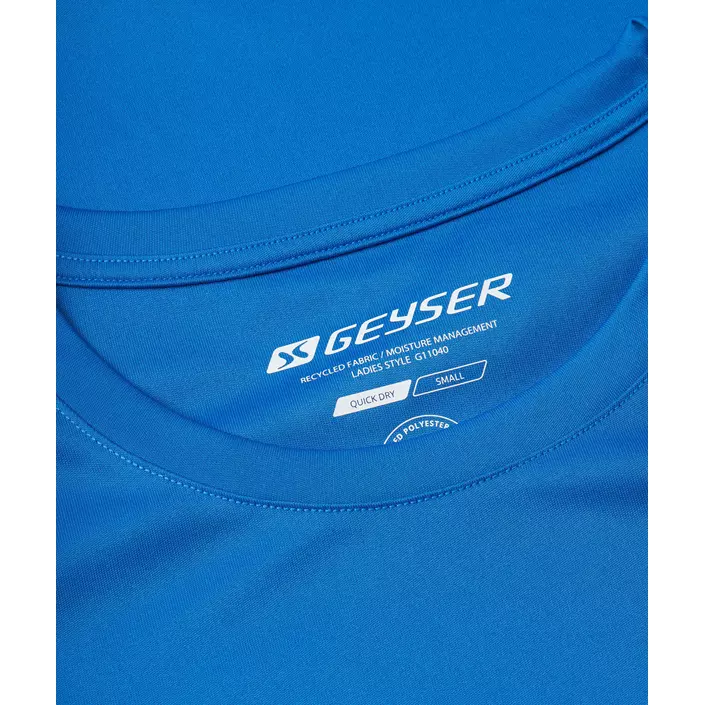 GEYSER Essential interlock dame T-skjorte, Azurblå, large image number 3