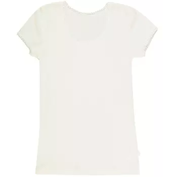 Joha Filippa Damen T-Shirt, Wolle/Seide, Weiß