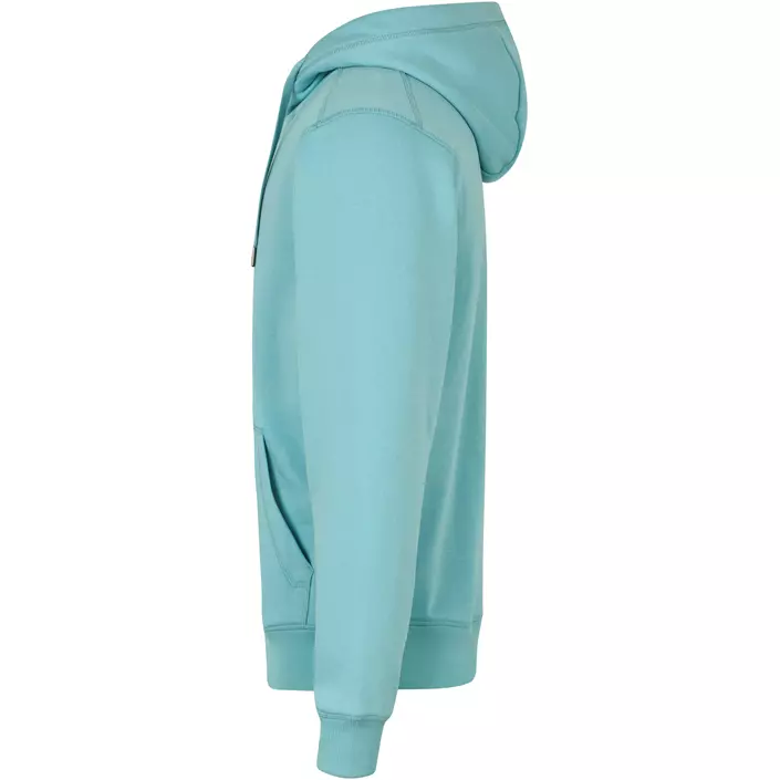 ID Core hoodie med dragkedja, Dusty Aqua, large image number 2