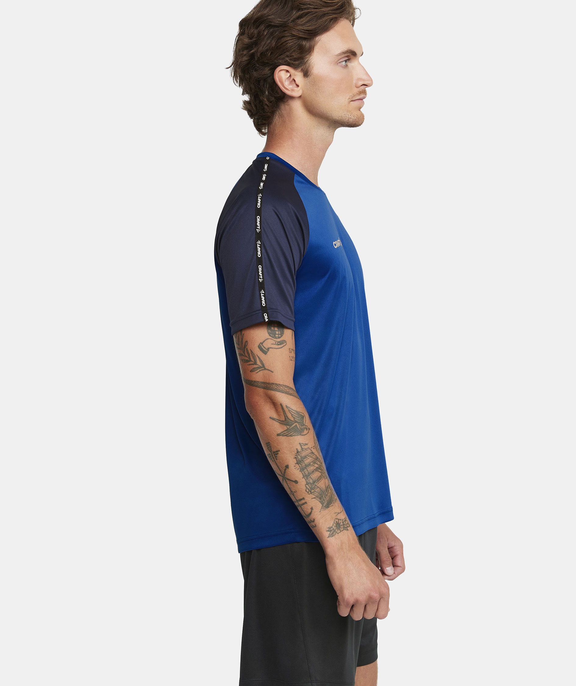 Craft Squad 2.0 Contrast Jersey T-shirt, Club Cobolt-Navy, large image number 3