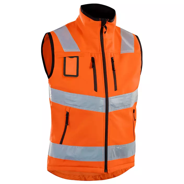 Blåkläder softshell vest, Hi-vis Orange, large image number 0