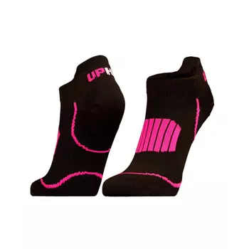UphillSport Front Low running socks, Black/Pink