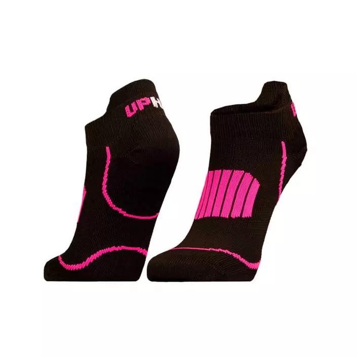 UphillSport Front Low running socks, Black/Pink, large image number 1
