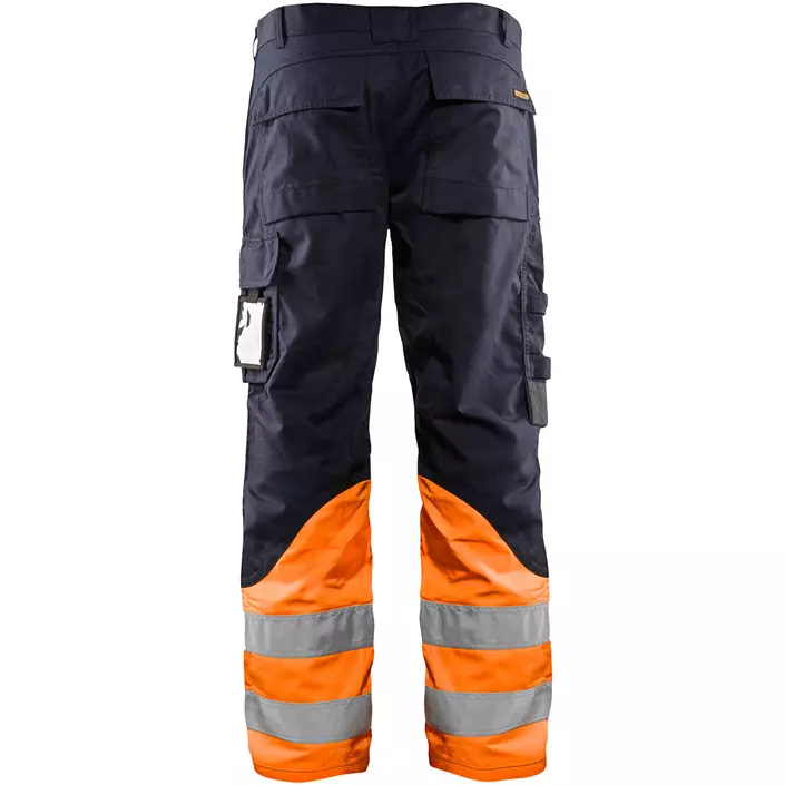 Blåkläder Multinorm arbeidsbukse, Marine/Hi-Vis Oransje, large image number 1