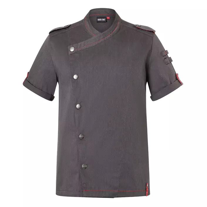 Karlowsky Denim-Style ROCK CHEF® short-sleeved chef jacket, Black Denim, large image number 0